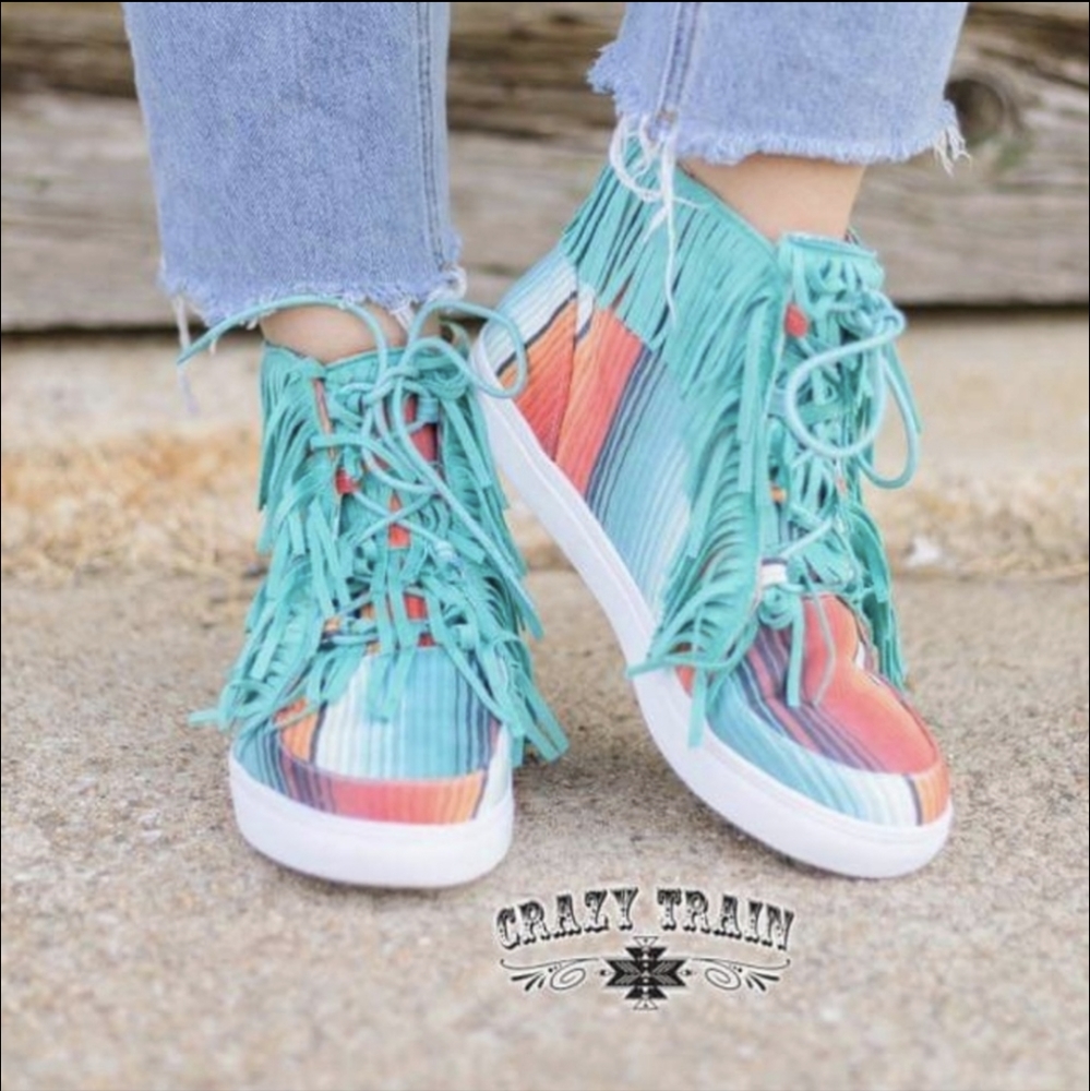 Crazy Train Fringe Horizon Serape 7 Woman's